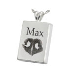 Actual Nose Print Pendant - Rectangle - Image 2